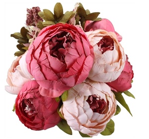 Fleurs <span class=keywords><strong>de</strong></span> sources Offre Spéciale <span class=keywords><strong>Bouquet</strong></span> <span class=keywords><strong>de</strong></span> fleurs artificielles <span class=keywords><strong>de</strong></span> <span class=keywords><strong>pivoine</strong></span> <span class=keywords><strong>de</strong></span> soie pour les décorations <span class=keywords><strong>de</strong></span> douche nuptiale Fleurs artificielles - Product Image 4