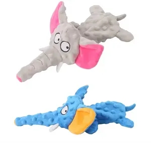 Шкуры/набивка слона пищащая плюшевая собака Жевательная игрушка со звуковой бумагой игрушка для домашних животных