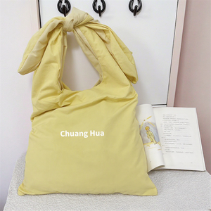 Waterproof Nylon Reusable Shopping Tote <strong>Bag</strong> Knotted Wrist Polyester <strong>Bag</strong> with Letter Pattern for Grocery Shopping and Gifts - Product Image 3