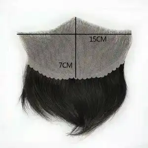 Whosale High Quality Men Toupee Fine Mono 100% Indian Human Hair Replacement System Glue Wigs For Men Toupee