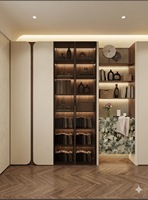 Bibliothèque ouverte, étagère ouverte sur mesure, bibliothèque de rangement moderne pour salon et bureau