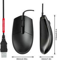 Mouse Komputer Berkabel untuk Laptop USB Optical Mouse untuk PC Desktop Komputer
