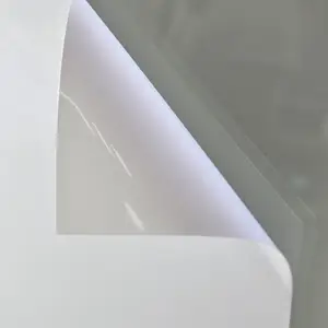 170gsm PVC Weiß Farbe Keine rest kleber laser self adhesive vinyl