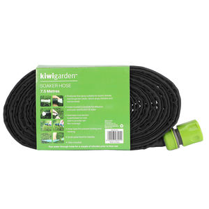 庭の点滴灌漑パイプ植物の根に水を落とすための黒いプラスチックの柔軟なソーカーホースパイプ - Product Image 1