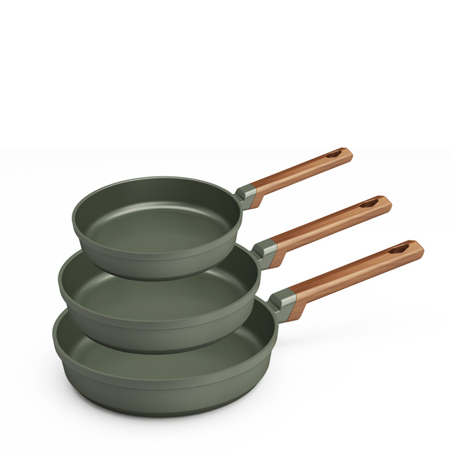 Premium Non-stick Frying Pan Sets Customized Granite Cookware Set, Induction Cooker Compatible Skillet