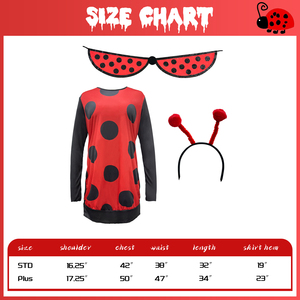 <span class=keywords><strong>Disfraz</strong></span> <span class=keywords><strong>de</strong></span> <span class=keywords><strong>Mariquita</strong></span> para <span class=keywords><strong>Mujer</strong></span> Talla Grande, Falda <span class=keywords><strong>de</strong></span> Lunares Rojos y Negros, Diadema con Antenas, <span class=keywords><strong>Disfraz</strong></span> <span class=keywords><strong>de</strong></span> Halloween, Cosplay, Fiesta, Carnaval - Product Image 6