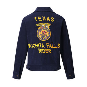 <strong>FFA</strong> Ami Kaji High-End Men's Corduroy <strong>Jacket</strong> Retro American Style Long Sleeve Embroidered 100% Cotton Peasants' Association Youth - Product Image 2