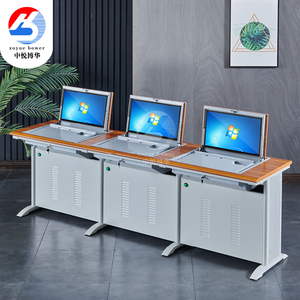 Bàn làm việc máy tính bằng gỗ, thiết kế hiện đại, có thể tùy chỉnh, dùng cho văn phòng, trường học, phòng thí nghiệm & siêu thị, kiểu dáng thời trang - Product Image 5