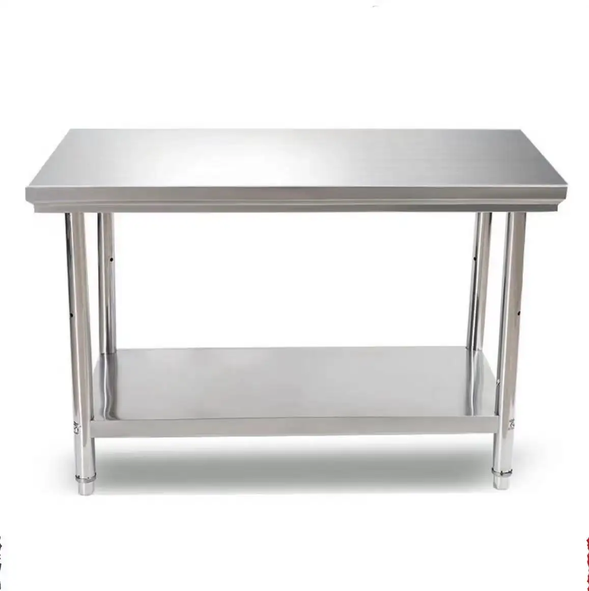 طاولات عمل للمطاعم أدوات مطبخ تجارية/201 304 طاولة من الفولاذ المقاوم للصدأ طاولة عمل من الفولاذ المقاوم للصدأ