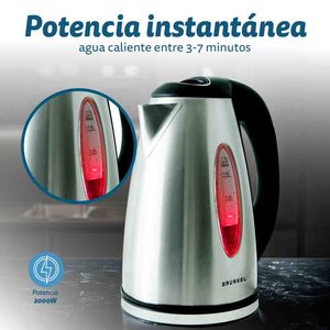 Bollitore elettrico Grunkel da 1,7 litri, 2000 W, in acciaio inossidabile, riscaldatore d'acqua a ebollizione rapida - Product Image 4