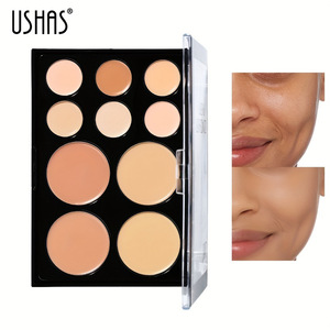 <span class=keywords><strong>Palette</strong></span> de correcteur vegan USHAS, haute pigmentation, 10 couleurs, <span class=keywords><strong>palette</strong></span> de contour mate, <span class=keywords><strong>palette</strong></span> de correcteur de maquillage - Product Image 2