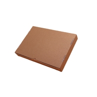 Grande boîte postale kraft brune dégradable recyclée en carton ondulé Mailers Boîte d'expédition gaufrage encre de soja Top Folders