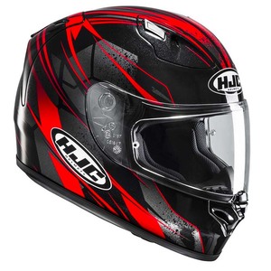 Casco Integrale Hjc Fg-17 Nero Rosso Taglia S in Fibra di Vetro per Moto - Product Image 1