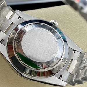 Mechanische Herrenuhren aus Metall im Luxus-Stil, Automatikuhr für Männer, Platin Eisblau Baguette Heirloom - Product Image 5