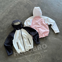 Vestes Zippées Homme Personnalisées par le Fabricant, Légères, Imperméables, Coupe-Vent en Nylon avec Capuche, et Vestes Coupe-Vent en Nylon sur Mesure