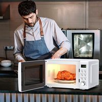 Four à micro-ondes à convection automatique numérique électrique STELLAR PATH 20L avec affichage en verre, pour camping-car/voiture, hôtel, usage domestique