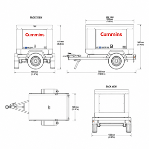 Generador Diésel de Alto Rendimiento de 50kVA con Motor Cummins, Weichai, Yuchai o Isuzu para Obras de Construcción - Product Image 3