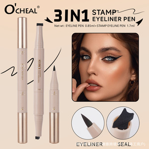 O'CHEAL Stylo Eyeliner Double <span class=keywords><strong>Pointe</strong></span> Précision Fine + Pochoir Aile Préformé pour un Traçage Facile des Yeux de Chat en 3 Secondes - Product Image 6