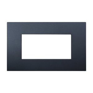 Piastra di plastica etroit Venus serie 4P colore nero compatibile con Vimar Arke-materiali elettrici/compatibile con Vimar Arke - Product Image 1