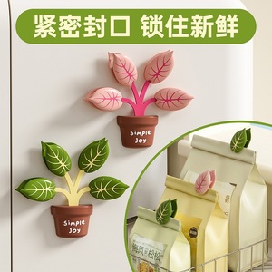 Clip de fermeture magnétique réutilisable pour sacs alimentaires Mind Creation Green Plant, pour la cuisine et le réfrigérateur - Product Image 4