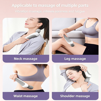 Tragbarer Handmassagestab 240g Ultraleicht Geräuscharm Vibrationsmassagegerät Muskelverspannungslösung 5 Modi USB-betrieben OEM Körperpflege