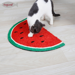 Tapis à gratter pour chat, Design de Melon d'eau, artisanal, naturel, en Sisal - Product Image 1