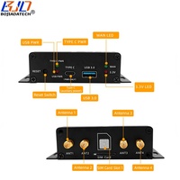 Módem 5G 4G LTE WWAN, Módulo con Conector USB 3.0 a NGFF M.2 Key B, Adaptador Inalámbrico con Ranura para Tarjeta SIM, 4 Antenas + Estuche Protector