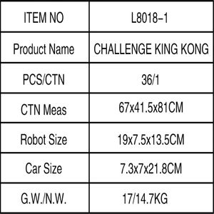 Modelo transformable <span class=keywords><strong>Optimus</strong></span> de 20cm, juguete King, robot de coche, figurita de montaje grande, modelo Wasp, regalo de niño - Product Image 5