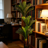 Palmier Sago Artificiel de 150 cm le Plus Vendu pour Cérémonies de Remise de Diplôme et Mariages, Plante en Pot en Plastique Écologique pour la Décoration Intérieure du Salon