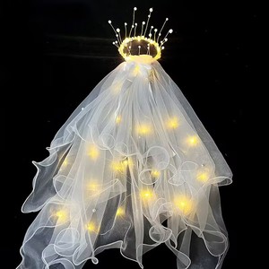 Velo <span class=keywords><strong>de</strong></span> novia blanco con perlas, accesorio para el cabello para bodas y despedidas <span class=keywords><strong>de</strong></span> <span class=keywords><strong>soltera</strong></span>, decoraciones para fiestas - Product Image 1