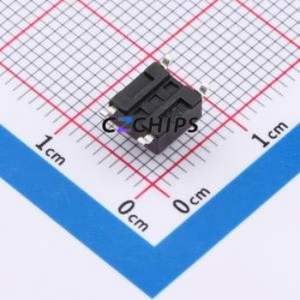 HX 6x6x5.0TP CB Tactile Switch SMD-4P,6x6mm Switch Single Pole Single Throw Round Button 2.5N Vertical Mount - Product Image 2