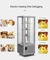 Vente chaude Ventilateur Autoportant Refroidissement Réfrigéré Rotatif Gâteau Vitrines Armoire Refroidisseur Refroidisseur Gâteau Vitrine Réfrigérateur