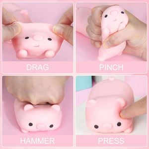 Cerdo Antiestrés, Juguete Creativo de Cerdo Rosa de PU para Aliviar el Estrés, para Adultos y Niños, Personalizado - Product Image 3