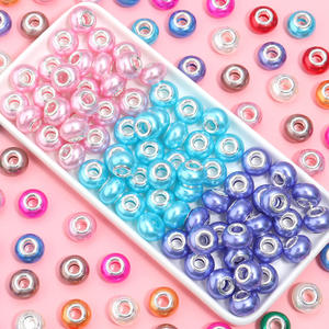 20ชิ้น/ถุงอุปกรณ์เสริมสร้อยข้อมือ DIY ลูกปัดไข่มุกเทียมทำจากเรซินขนาดใหญ่ลูกปัดแก้วคริสตัลทรงหลวมโคมไฟ - Product Image 2