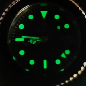 BLIGER gaucher NH34A automatique mécanique hommes montre 40mm boîtier lumineux verre saphir bracelet en acier inoxydable 9 heures corbeau - Product Image 6