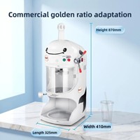 Machine à glace pilée électrique commerciale automatique avec fabricant de briques de glace 220V, facile à utiliser, pour les magasins de thé au lait