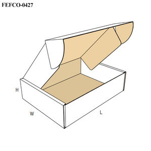 Verpakte doos voor dildo's van gegolfd karton met discreet merklogo, ritssluiting en afscheurbaar ontwerp, voor mannelijke dildo's. - Product Image 5
