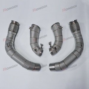 Performance Stainless Steel Downpipe for BMW F90 M5 F92 M8 4.4T High Flow Turbo Exhaust Pipe - Product Image 4