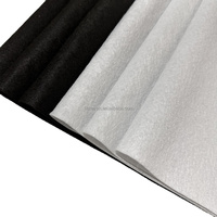 Tissu en feutre de polyester non tissé respirant en rouleau, noir et blanc, épaisseur 1mm-3mm, souple, rigide, 160g/170g/180g/200g