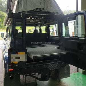 Système de tiroir de rangement de cargaison simple tout-terrain 4x4 robuste avec glissière pour réfrigérateur pour Defender 90 110 - Product Image 3