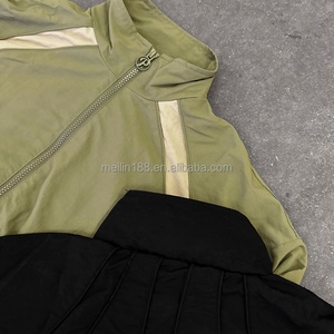 Factory Custom Sweatsuit Manufacturer Black Jogging Suit Nylon Pants and Jackets Lightweight Polyester Tracksuit Windcheater <b>Set</b> - Product Image 5
