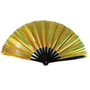 Abanico de Mano de Bambú con PVC Transparente de Primera Calidad, Abanico Portátil con Sonido Fuerte para Discoteca - Product Image 4