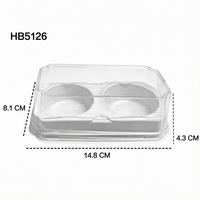 Emballage en plastique transparent pour muffins, mini-boîte à emporter, emballage pour desserts, pâtisseries, gâteaux