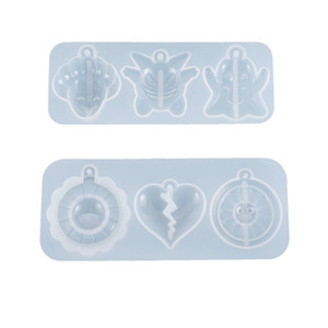 YS DIY llavero Halloween molde silicona vela cerámica arcilla molde hacer listado colgante girasol demonio payaso colgante herramientas - Product Image 6