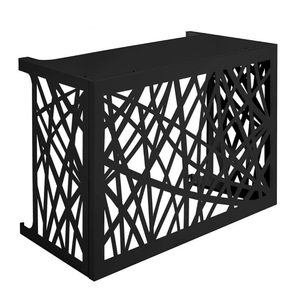Couvercle Airco à persienne personnalisé Couvercle AC à découpe laser CNC Fenêtre extérieure Couvercle mural décoratif en <span class=keywords><strong>aluminium</strong></span> pour climatisation - Product Image 1