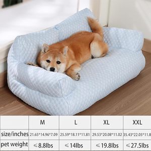 <span class=keywords><strong>Cama</strong></span> refrescante para perros y gatos de seda helada para mascotas, sofá <span class=keywords><strong>cama</strong></span> lavable para perros pequeños, medianos y grandes, <span class=keywords><strong>cama</strong></span> fresca de seda helada para dormir en <span class=keywords><strong>verano</strong></span> - Product Image 5