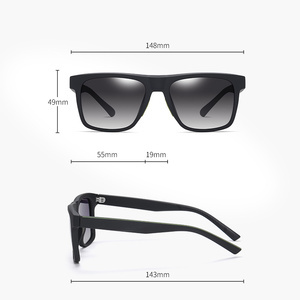 Occhiali da Sole Kenbo Classic TR90 Ultraleggeri Polarizzati UV400 con Montatura Quadrata e Supporto Nasale in Gomma Antiscivolo, Unisex, Personalizzabili - Product Image 4