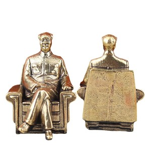 Brass Great <strong>Man</strong>/Great Leader Grandpa Statue Crafts Ornaments Desktop Carving Craft Made in China - Product Image 3