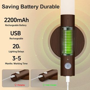 Lampe murale LED à détecteur de mouvement, rechargeable par USB, fixation magnétique, veilleuse, commande en gros OEM pour couloir d'hôtel, chambre à coucher - Product Image 4