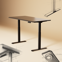 Table de bureau électrique réglable D6 |   Bureau debout motorisé à hauteur réglable pour la maison/le bureau